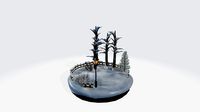 Snowscape diorama
