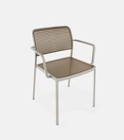 Aluminium armchair for interior and exterior