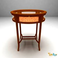 Decorative oval table