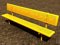 Park Bench and Picnic Table