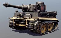 German Tiger I Tank Toon