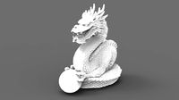 Dragon Holding Sphere