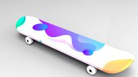 SKATING SKATE BOARD - Sports Low-poly 3D model