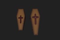 coffin stylized