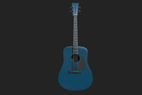 Guitar dark blue