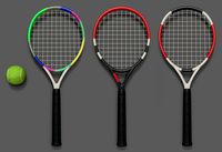tennis racket and ball