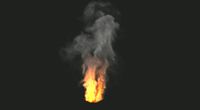 FumeFX campfire