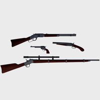 Wild West Weapons Combination Pack - Game Ready
