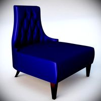 Salon Lounge Blue velvet chair