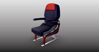 Aircraft Passenger Seat Rhino3D V7,FBX and STEP formats