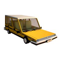 Cartoon Car Yellow