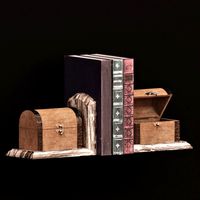 Sterling Travellers Trunk Bookend