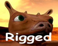 Puckmaren, little nice alien - Rigged