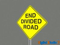 End Divided Road - 3ds