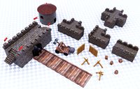 Fortress Castle Constructor Pack - Low-poly - Game Ready