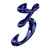 Calligraphic Digit 3 Number 3