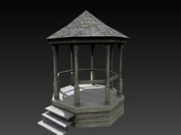 wooden gazebo