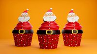 Christmas Cupcake Santa