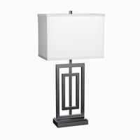 Lite Source Bensky Narrow Brushed Nickel Table Lamp