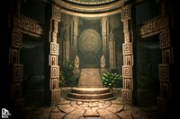 Aztec Temple Interior / 24+ Assets