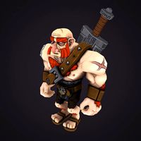 Cartoon Barbarian (Partially Rigged)