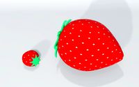 Plush Strawberry PBR for Cinema4D Blender and Other Cute