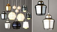 Set of suspended chandeliers in modern style THERETRO;Aalto Alvar;Artek;Maytoni