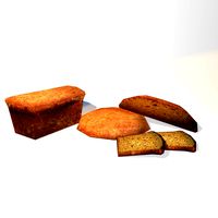 Low poly Breads