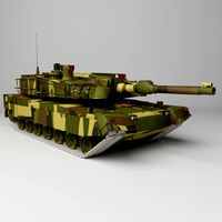 Low poly Military tank