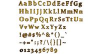 English Letters - Gold