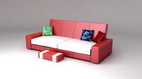 Red Monaco couch
