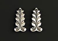 Carved decor vertical
