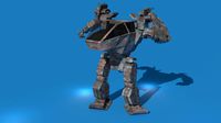 warrior robot rigged