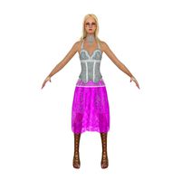 Girl Doll 3D Model