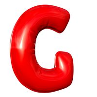 Foil Balloon Letter G Red model