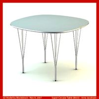 AJ Super-Circular Table 100x100x72 B603
