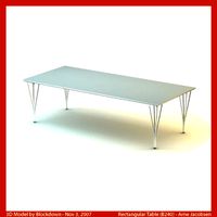 AJ Rectangular Table 180x80x52 B240