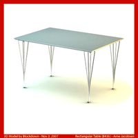 AJ Rectangular Table 120x80x70 B436
