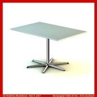 AJ Rectangular Table 120x60x70 A736