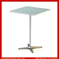 AJ Square Table 80x80x108 A931