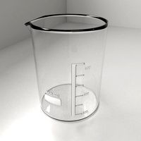 800ml Empty Glass Beaker