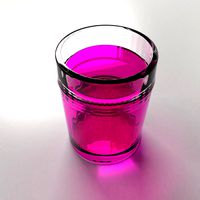 Glass Cup 14 with Clear Liquid