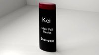 Plastic Shampoo Bottle 14 with Text