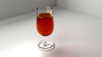 Beer Glass with Liquid
