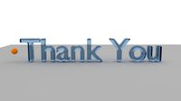Liquid Thank You Text Animation