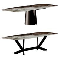 Giano and Planer Crystalart by Cattelan Italia Dining Table