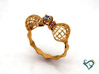 diamond gold ring gemstone printable Jewelry 3D print model