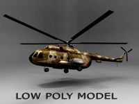Low poly Mi_8 helicopter