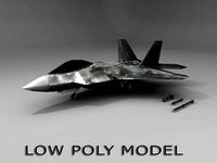 Low poly F-22 Raptor