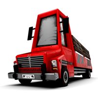 Low-Poly Cartoon Truck